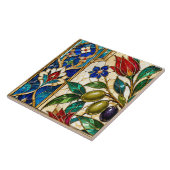 Carreau Vitreaux de Damas & Olive ottomane (Côté)