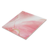 Carreau Vivant marbre rose et or Aquarelle (Côté)