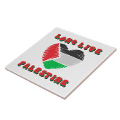 Carreau Vive la Palestine (Côté)