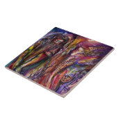 Carreau VIVIEN ET MERLIN Arthurian Legend Aquarelle (Côté)