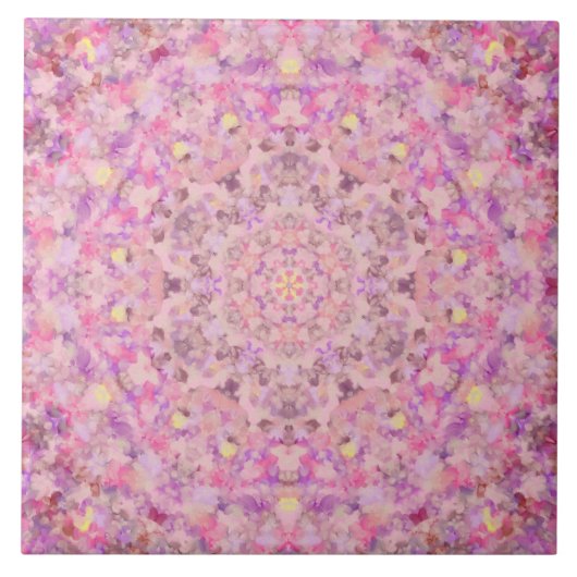 Carreau Vivienne Oil Paint Mandala (Devant)