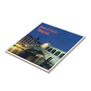 Carreau VNT025 VENICE, pont du Rialto, Italie,