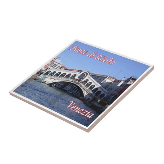 Carreau VNT027 VENICE, pont du Rialto, Italie, (Côté)