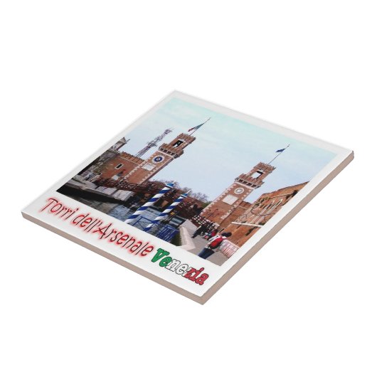 Carreau VNT036 VENISE, Tours de l'Arsenal, Italie, (Côté)