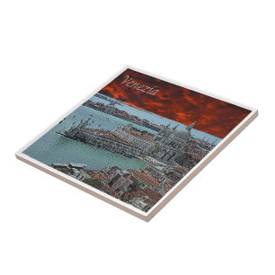 Carreau VNT044 VENICE, Punta Dogana, Vénétie, Italie,