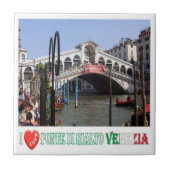 Carreau VNT048 VENISE, PONT RIALTO I Love, Italie, (Devant)