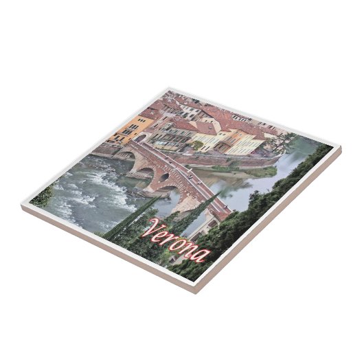 Carreau VNT085 VERONA, Pont Romain, Vérone, Italie, (Côté)