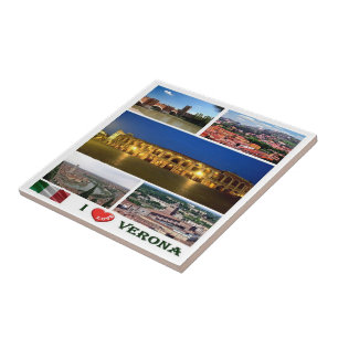 Carreau VNT091 VERONA I Love, Mosaic, Italie,