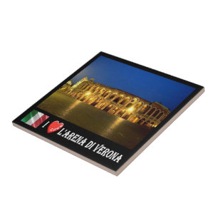 Carreau VNT094 VERONA, ARENA I Love, Vérone, Italie,