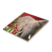 Carreau Vœux de Noël d'éléphant (Côté)