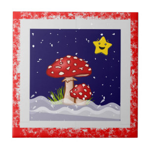 Carreau Vœux de Noël, jours enneigés