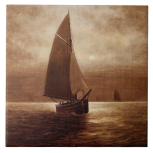 Carreau Voile de nuit (vers 1900) Elbridge Wesley Webb