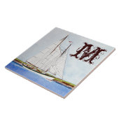 Carreau Voilier Bateau Voilier Océan Monogramme Display Ti (Côté)
