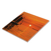 Carreau Voilier, Key West, Floride au coucher du soleil, (Côté)