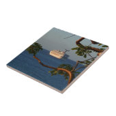 Carreau Voilier vers le coucher du soleil I Vacances de cr (Côté)