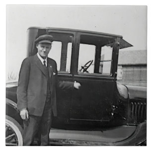 Carreau Voiture d'antiquité Real Photo