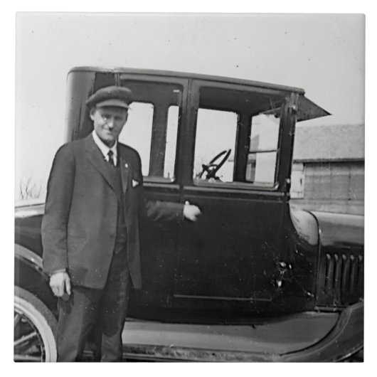 Carreau Voiture d'antiquité Real Photo (Devant)