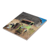 Carreau Voiture de rouillement devant la ferme abandonnée (Côté)