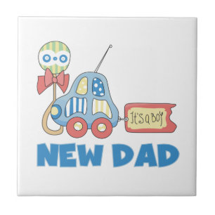 Carreau Voiture Nouveau Papa C'est un garçon Cadeaux