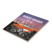 Carreau Voitures Vintage - Cadeau - Route 66 - SRF (Côté)