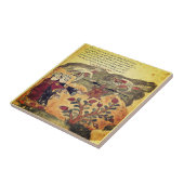 Carreau Vol de la Tortue Fable de la Renaissance indienne (Côté)