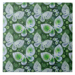 Carreau Voler vers l'extérieur Papillon Paisley Imprimer v