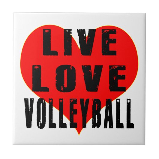 Carreau Volleyball vivant d'amour (Devant)