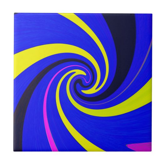 Carreau Vortex bleu (Devant)