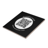 Carreau Votre code QR téléchargé | Texte et couleurs modif (Côté)
