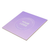 Carreau Votre logo | Dégradé Ombre de la lavande subtile (Côté)
