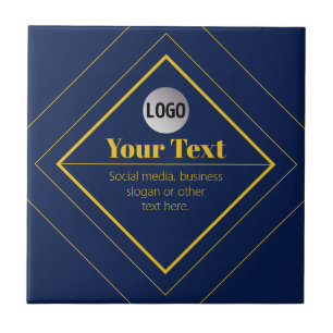 Carreau Votre logo et modèle de design personnalisable