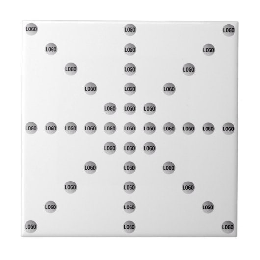 Carreau Votre logo ou toute image téléchargée | Motif étoi (Devant)