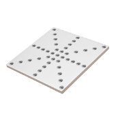 Carreau Votre logo ou toute image téléchargée | Motif étoi (Côté)