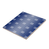 Carreau Votre logo Simple Répétition Logo Marine Blue Grad (Côté)