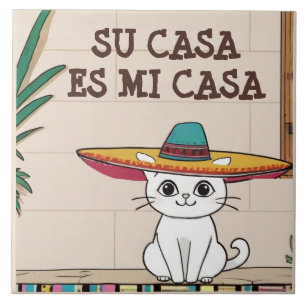 Carreau Votre Maison est Ma Maison - Drôle d'Humour de Cha