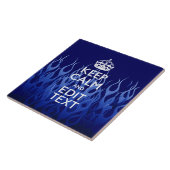 Carreau Votre texte pour garder le calme sur Blue Racing F (Côté)