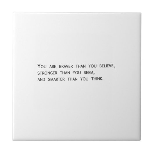 Carreau Vous êtes plus courageux que vous ne croyez (Devant)