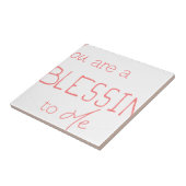 Carreau Vous êtes une bénédiction pour moi (Côté)