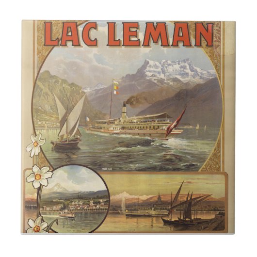Carreau Voyage au Lac Léman (Devant)