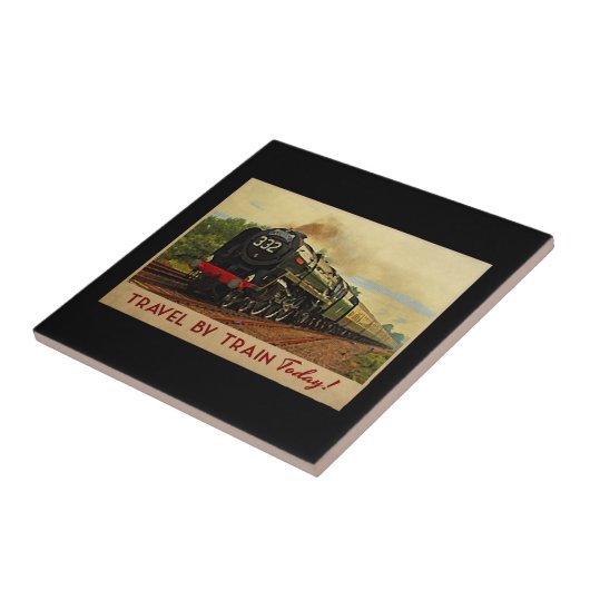 Carreau Voyage en train (Côté)