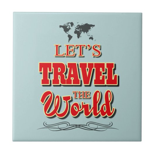 Carreau Voyageons dans le monde (Devant)