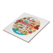 Carreau Voyages de la Californie (Côté)