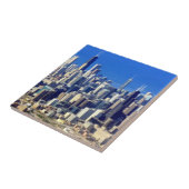 Carreau Vue aérienne de Chicago du centre avec le lac (Côté)