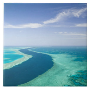 Carreau Vue aérienne de la Grande Barrière de corail par l