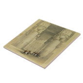 Carreau Vue de dessous le portique du temple chez Denda (Côté)