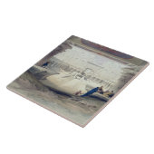 Carreau Vue de dessous le portique du temple d'Edfou, vers (Côté)