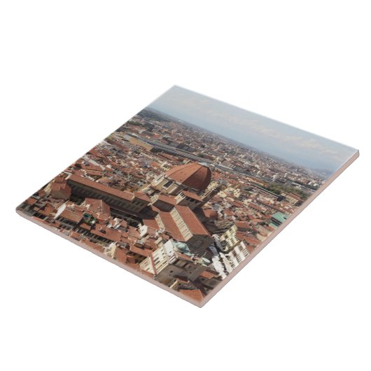 Carreau Vue de Florence, Italie à partir du dessus du (Côté)