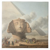 Carreau Vue de la tête du sphinx et de la pyramide de (Devant)