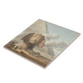 Carreau Vue de la tête du sphinx et de la pyramide de (Côté)