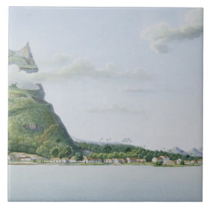 Carreau Vue de l'île de Bora Bora, de 'automobile de
